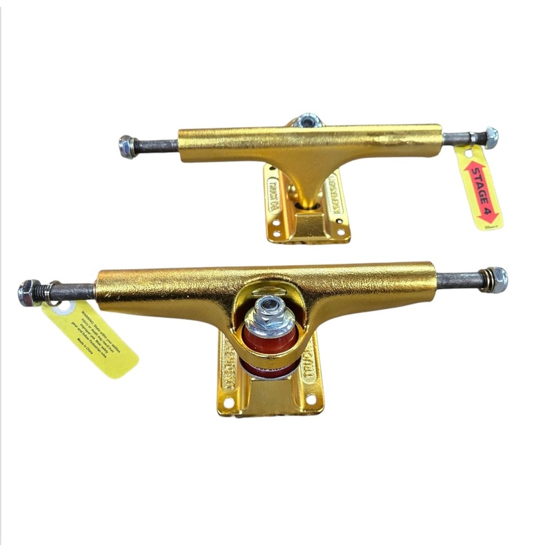 166 Independent STAGE 4 (FW) skateboard Trucks – GOLD (9.0″)