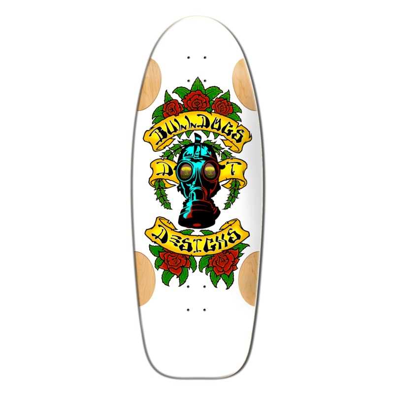 BullDog Designs “Car Paint” 11.875″ White Formica Skateboard Deck