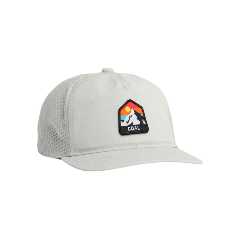 Coal The Peak Outdoor UPF 5 Panel Cap Light Gray