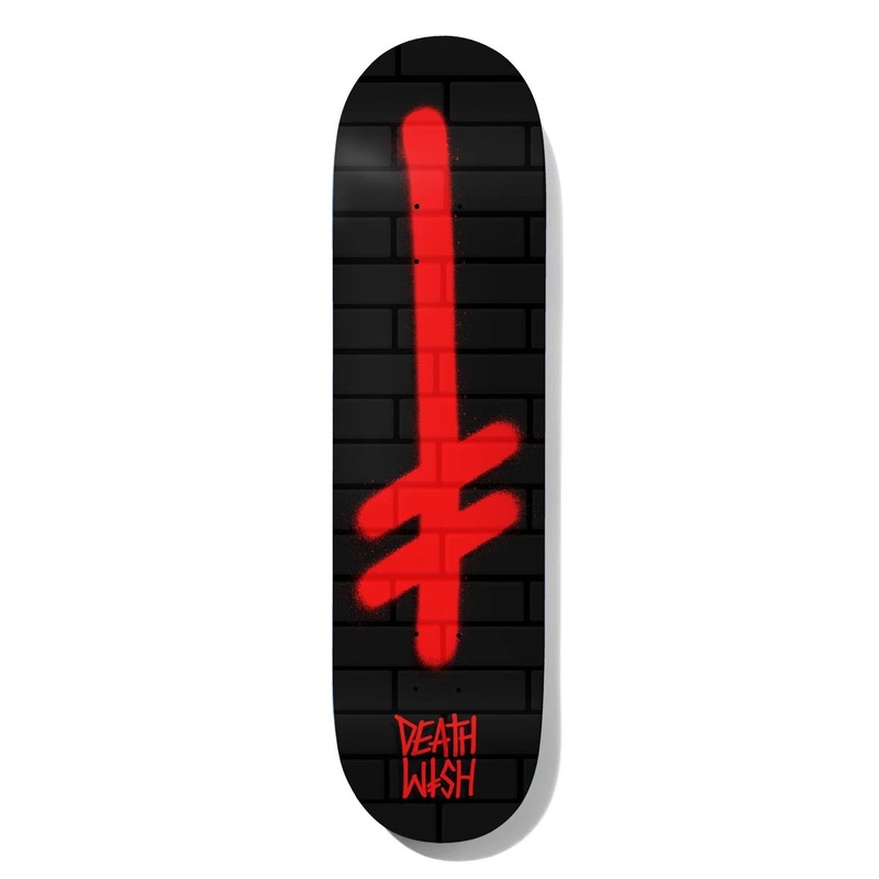 Deathwish Gang Logo Bricks Black/Red Deck 8.0 8.0