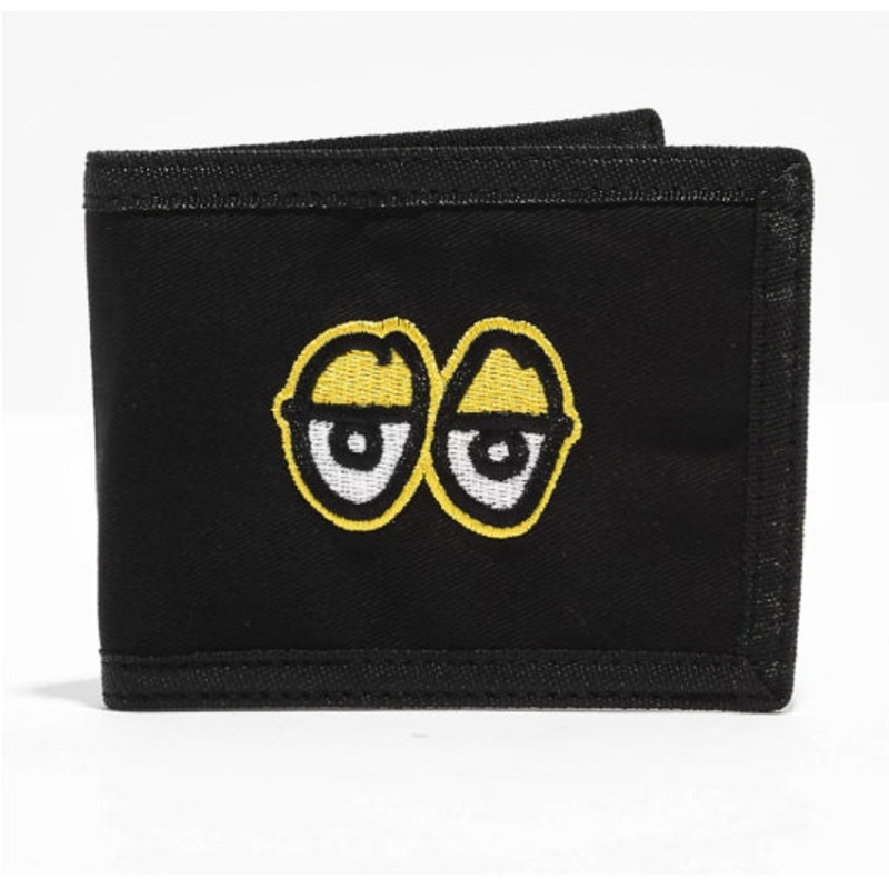 Krooked Eyes Bifold Wallet – Black
