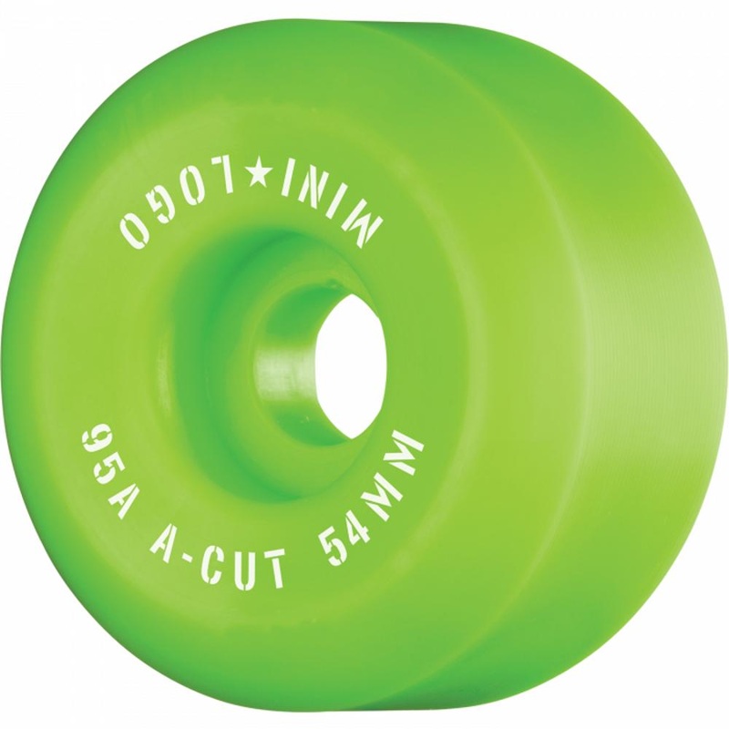 Mini Logo A-Cut Hybrid 54mm Green Skateboard Wheels | Set of 4