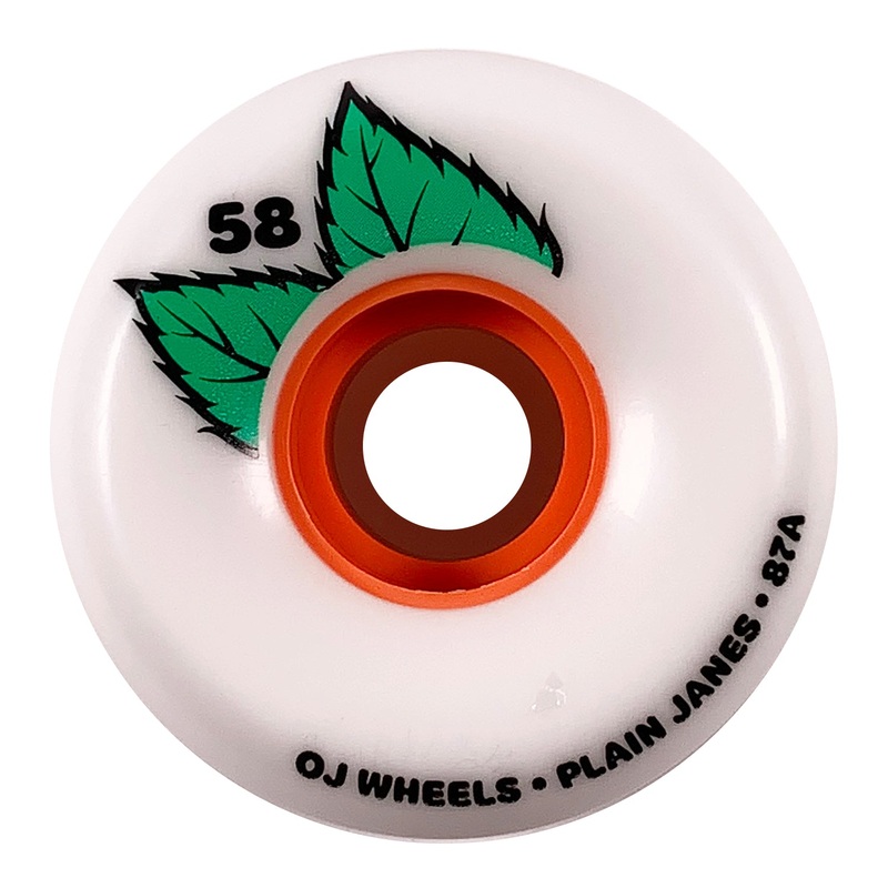 OJ Wheels – 58mm – 87a Plain Jane Keyframe – White