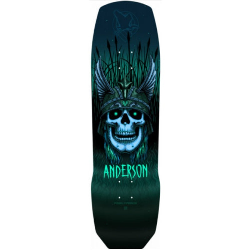 Powell Peralta Andy Anderson Heron Teal Skateboard Deck 9.13″ 9.13″