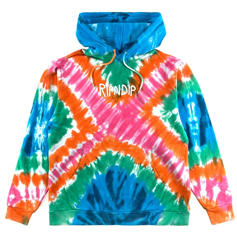 RIPNDIP – OG Prisma Hoodie – Rainbow Tie Dye S