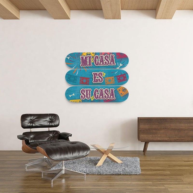 Spanish Saying Skateboard Wall Art