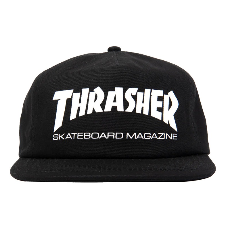 Thrasher Magazine Skate Mag Snap-Back Hat Black One Size Fits All
