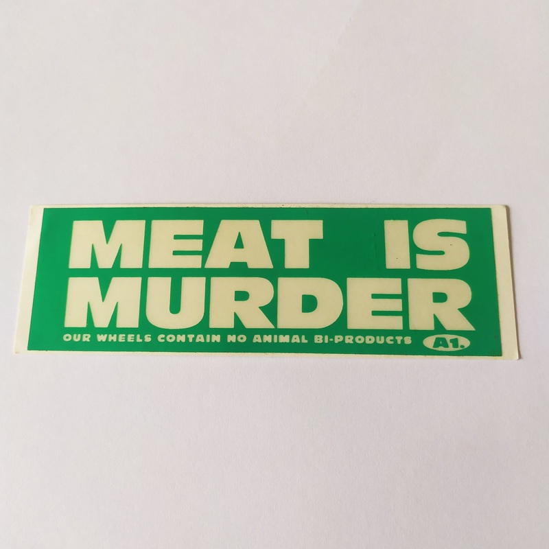 A1 Meats “Meat Is Murder” Skateboard Sticker