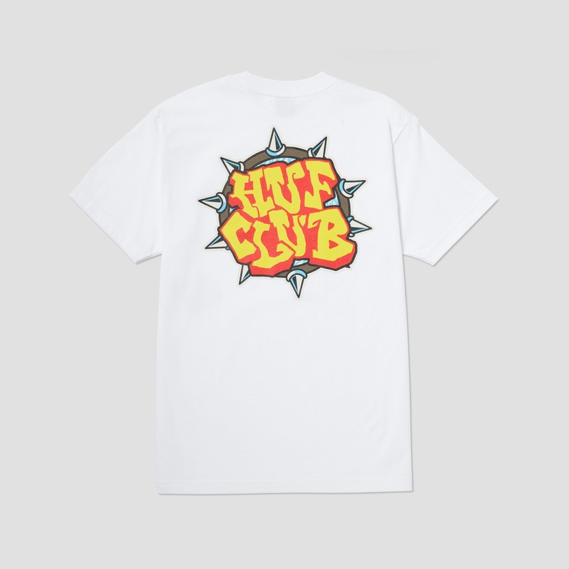 Huf Club T-Shirt White Small