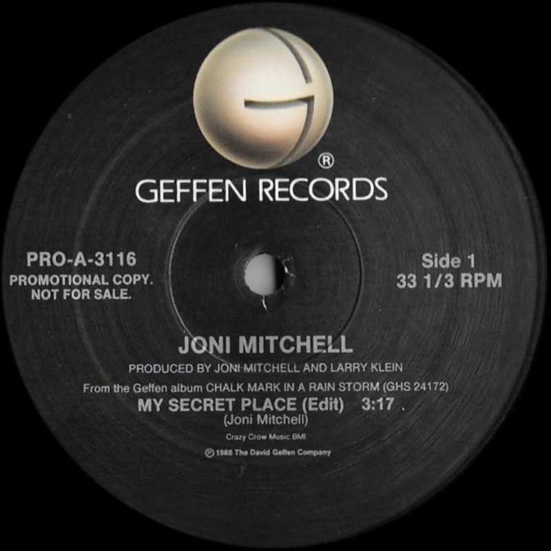 Joni Mitchell  My Secret Place Vinyl LP Record *Used 1988 Release*