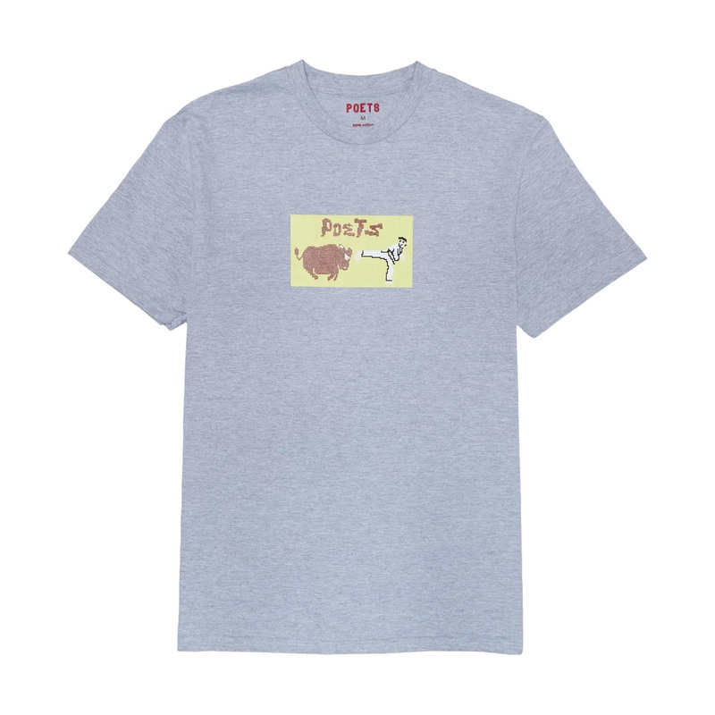 Poets Karate Champ T-Shirt Heather Grey M