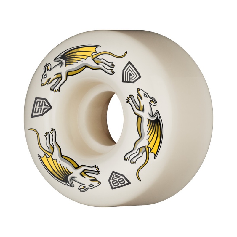 Powell Dragon Formula Nano Rats 52mm x 34mm 88a Skateboard Wheels 52mm Duro 88a Classic