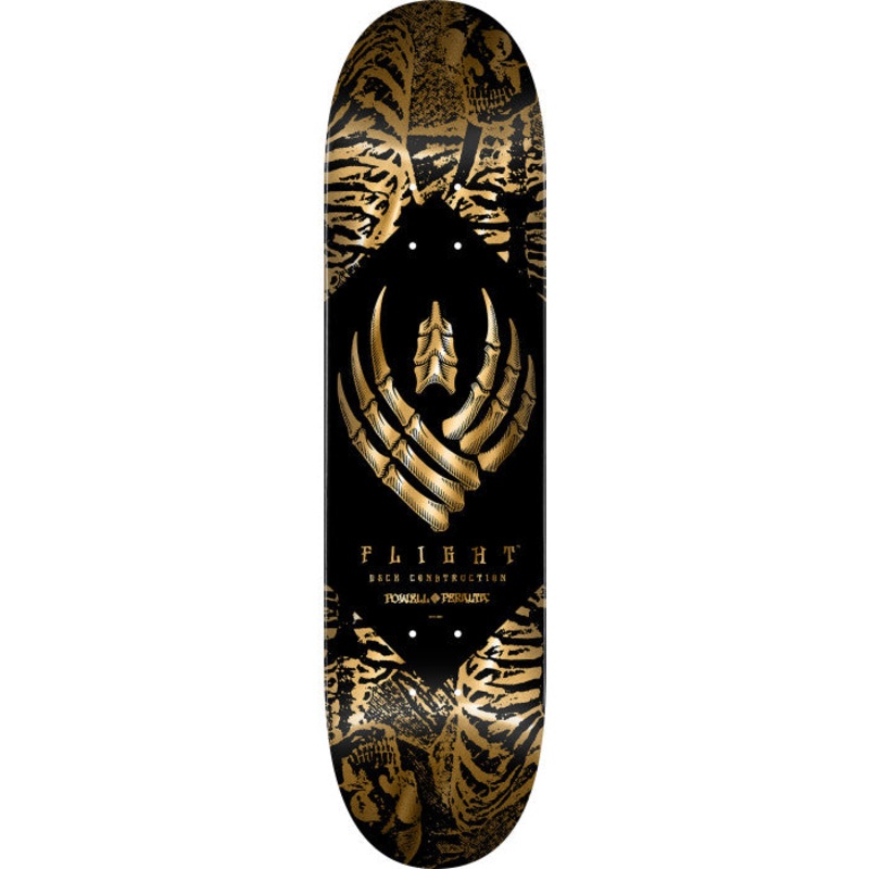 POWELL PERALTA SKELETON GOLD FOIL 8.63″ FLIGHT SKATEBOARD DECK