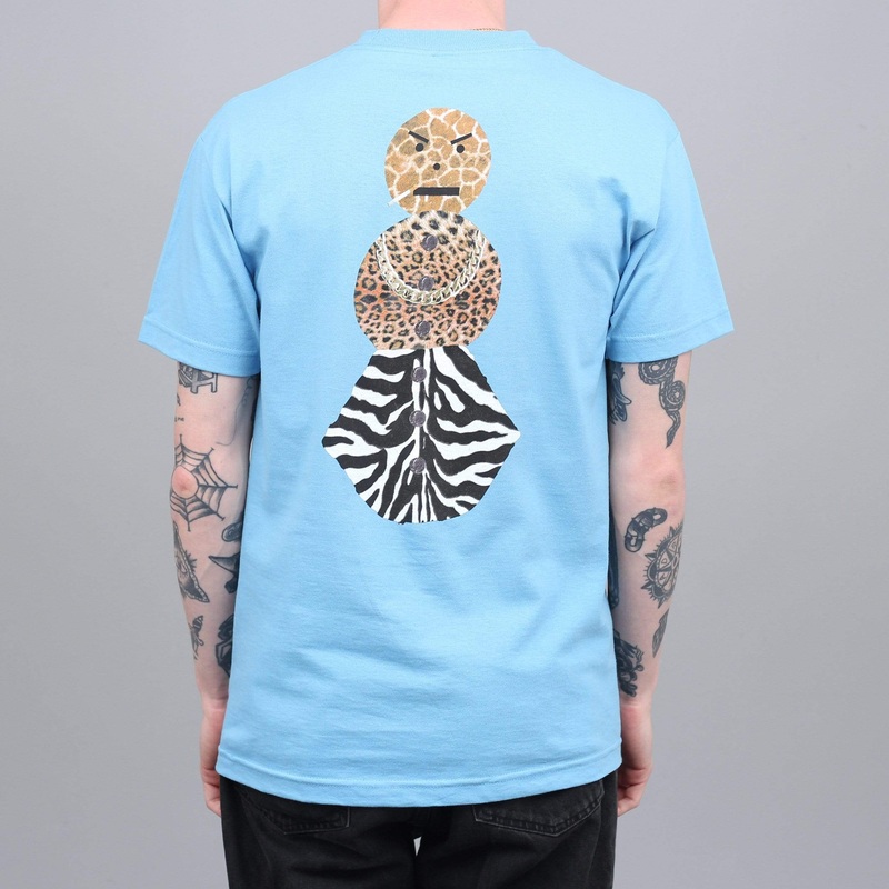 Quartersnacks Safari Snackman Charity T-Shirt Carolina Blue Small