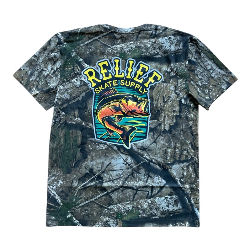 Relief Bass x Real Tree T Shirt S