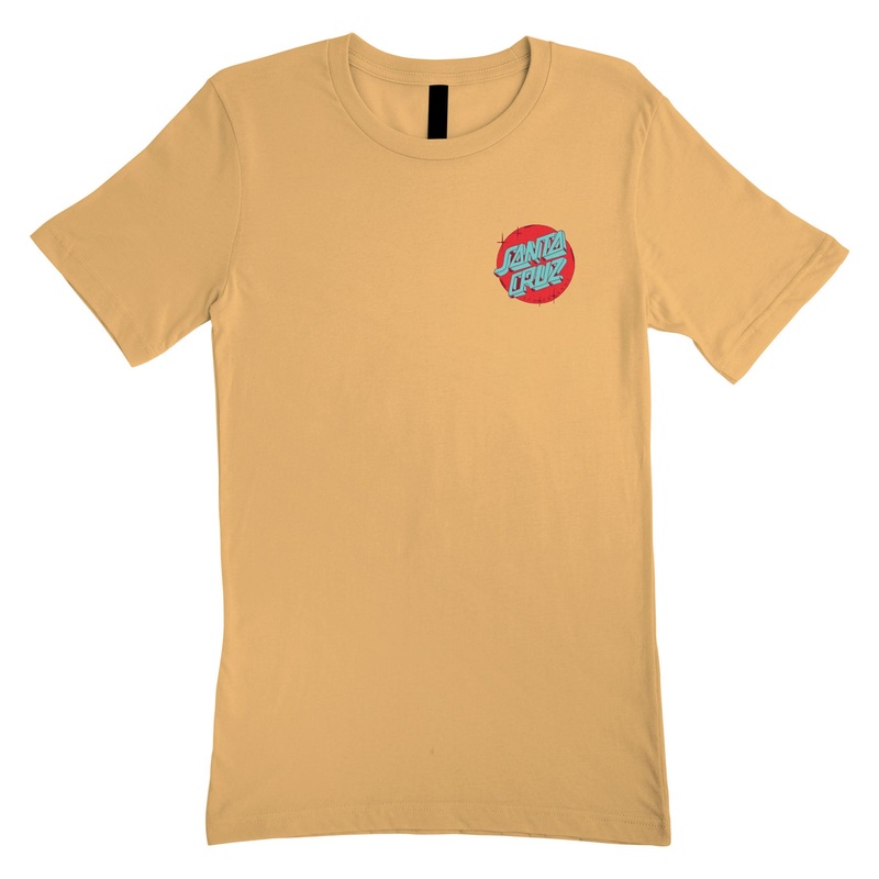 Scrawl Dot Womens Santa Cruz T-Shirt Artisan Gold S