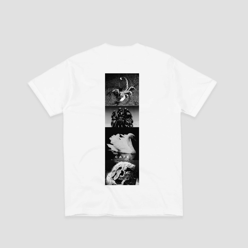 Skateboard Cafe Swan T-Shirt White Small