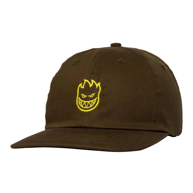 Spitfire Classic Lil Bighead Snapback Hat, Olive/Gold