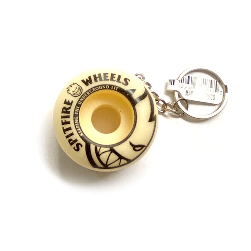 Spitfire Wheel Keychain Natural