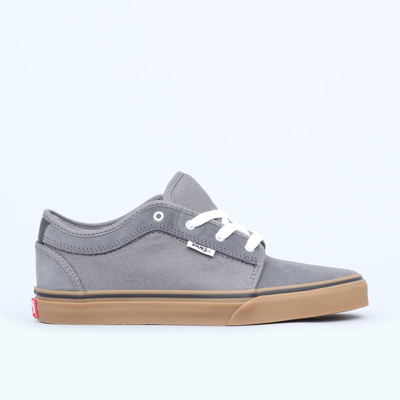 Vans Chukka Low Youth Shoes Pewter / White / Gum UK3