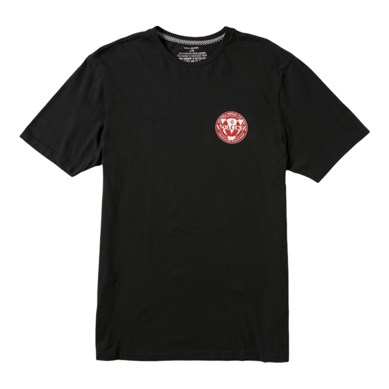 VOLCOM ROADIE SHORT SLEEVE T SHIRT- BLACK S