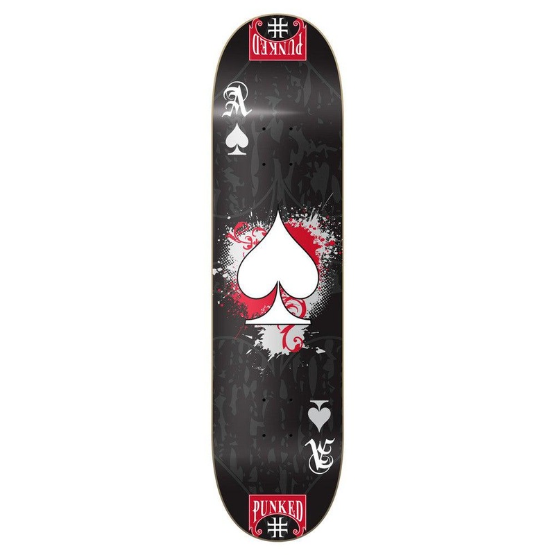 Yocaher Graphic Skateboard Deck – Ace Black 7.5″