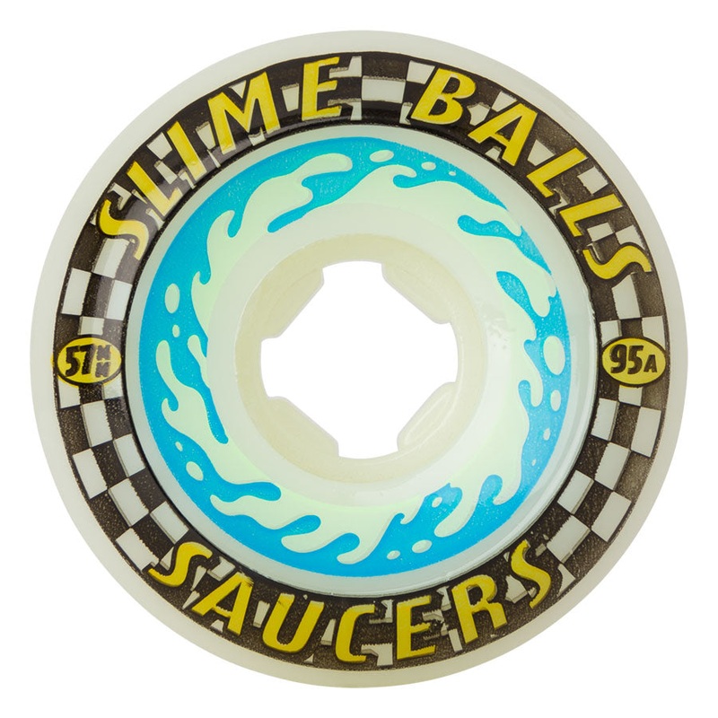 57mm Saucers 95a Slime Balls Skateboard Wheels No Color 57mm
