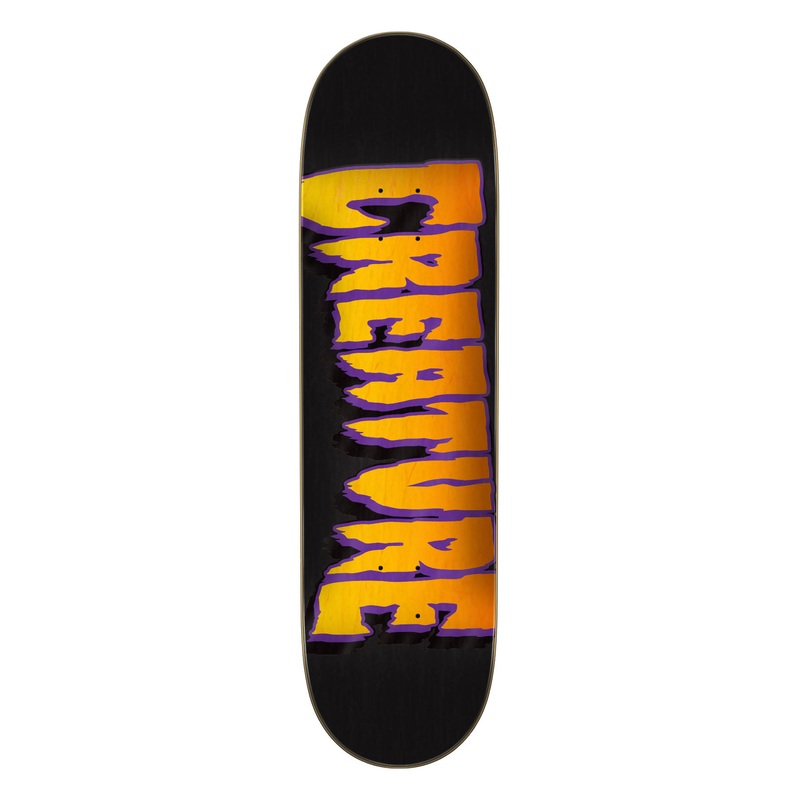 8.51in Logo Outline Stumps Creature Skateboard Deck No Color 8.51in x 31.88in