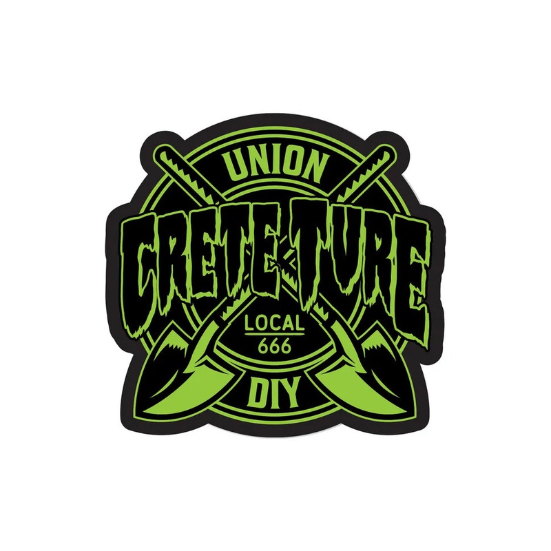 Creature Skateboards Crete-Ture DIY Sticker Black 4″