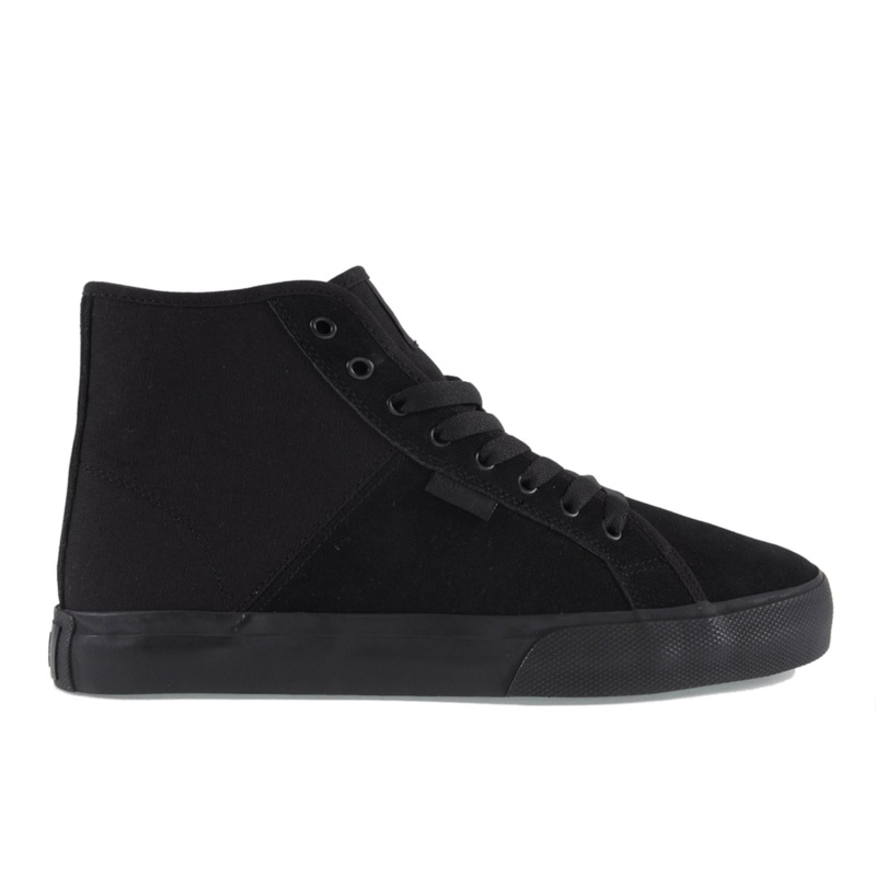 DC Shoes Manual High Skate Shoes – Black / Black UK 5