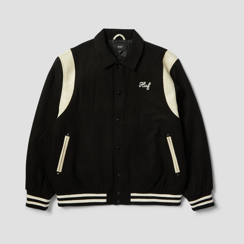 HUF Song Varsity Jacket Black Small