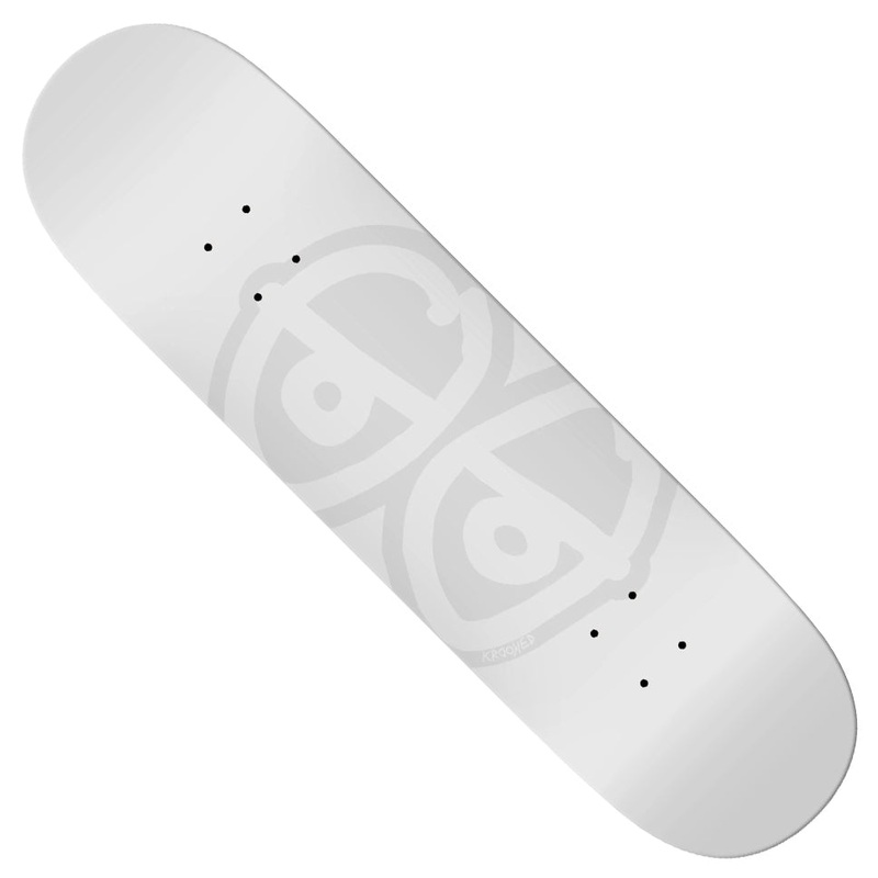 Krooked Dipped White Team Eyes Deck Dipped White 8.06 x 31.8 WB:14.375