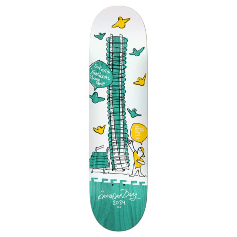 Krooked DLX SSD Shop Keeper Skateboard Deck 8.06″ 8.06″ Pink Veneer