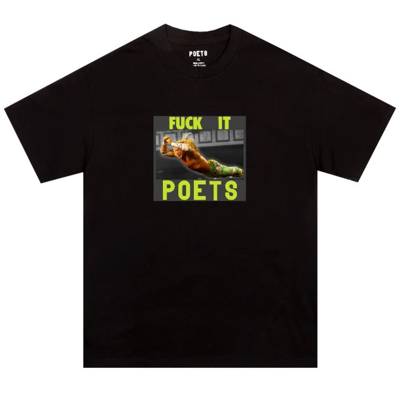 Poets Fuck It T Shirt Black Medium