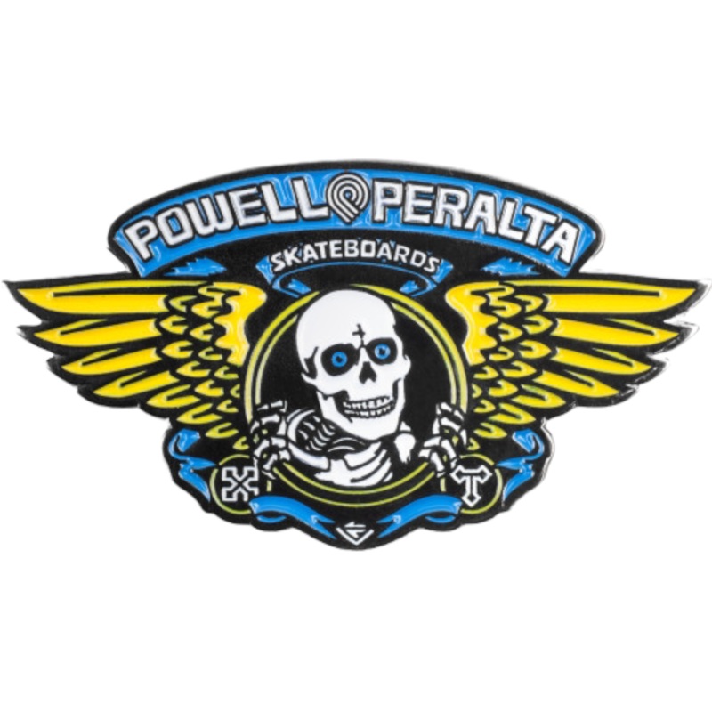 Powell Peralta Winged Ripper Lapel Pin Blue OS