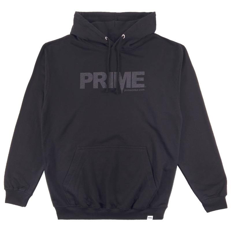 PRIME DELUX OG PREMIUM HOODED SWEAT – BLACK / BLACK S