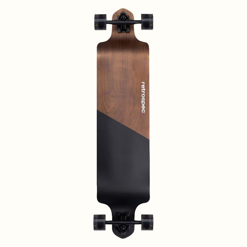 Retrospec Tidal Black Edge 41″ Drop Down Longboard Complete
