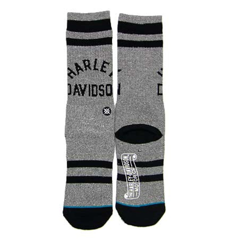 Stance Harley Crew Socks Charcoal Large