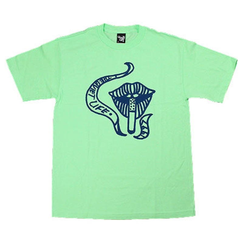 The Quiet Life Smoking Lips T Shirt Mint Small