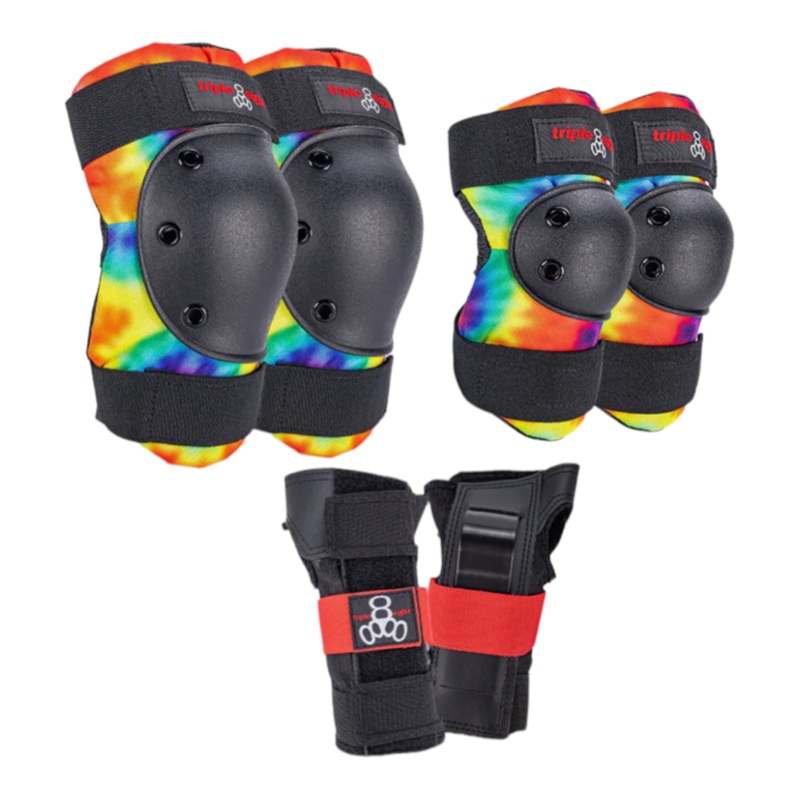TRIPLE 8 SAVER SERIES PADS 3-PACK TIE DYE Kids