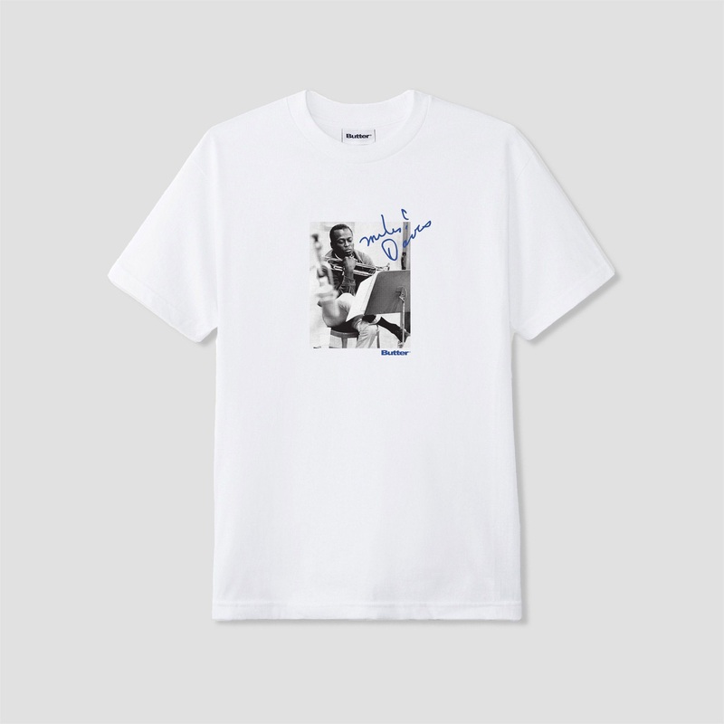 Butter Goods x Miles Davis Kind of Blue T-Shirt White Small