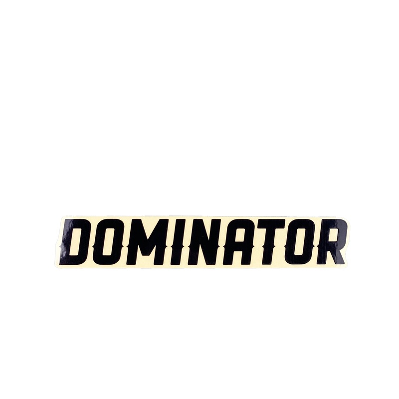 Dominator Strip Logo Sticker – Black