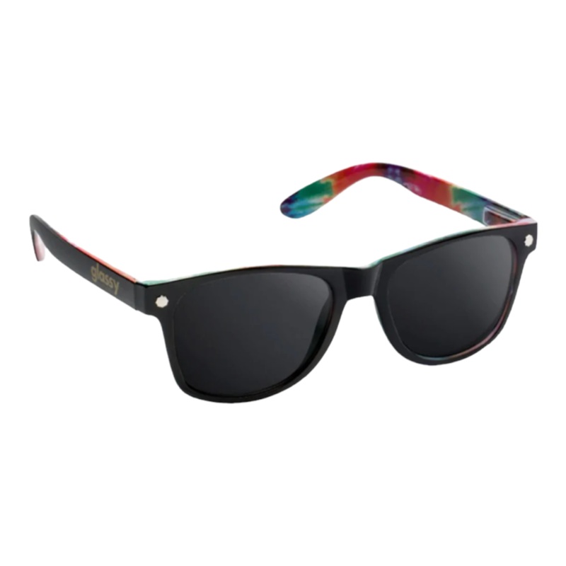 GLASSY LEONARD POLARIZED BLACK/TIE-DYE SHADES OS
