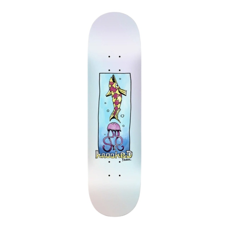 KROOKED KNOX OCEAN ANIMALS 8.5″ SKATEBOARD DECK 8.5
