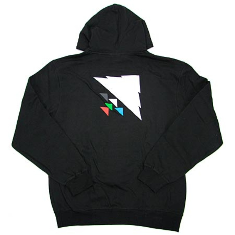 LRG Up 1947 Logo Pullover Hooded Sweatshirt Black Medium