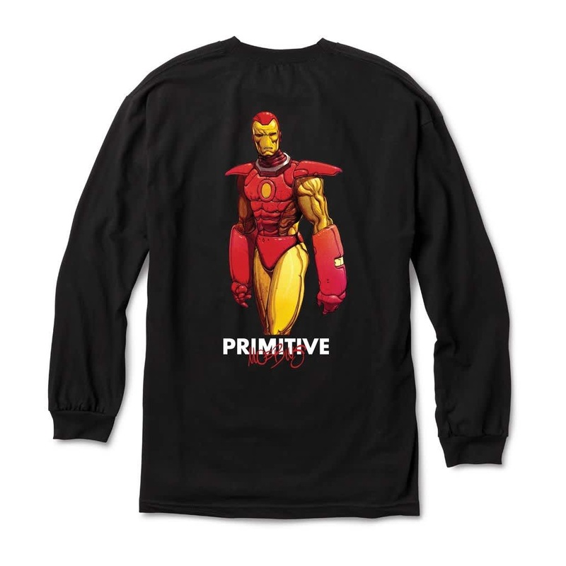 Primitive Iron Man Long Sleeve T-Shirt Black S
