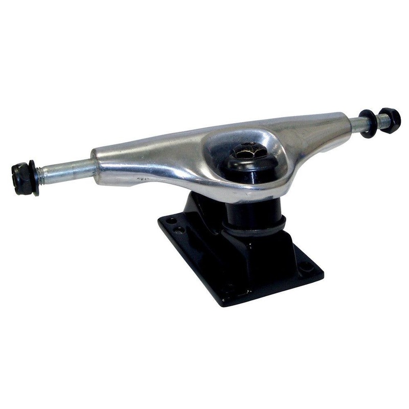 Punked 125mm – Chrome/Black Skateboard Trucks | Set of 2