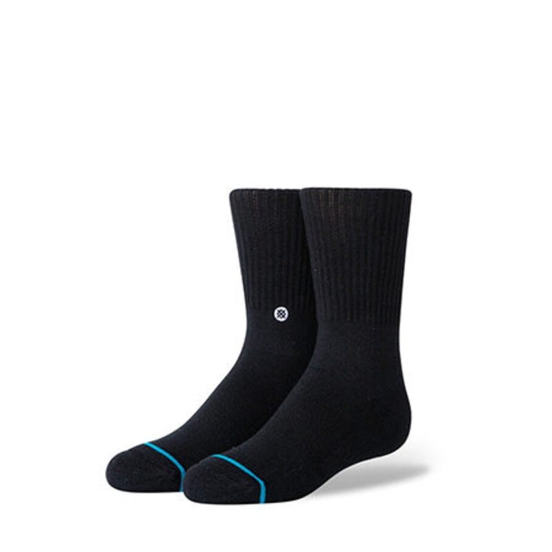 Stance Icon ST Kids Crew Socks Black Large