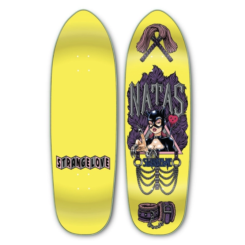 STRANGELOVE NATAS KAUPAS 10″ YELLOW SKATEBOARD DECK