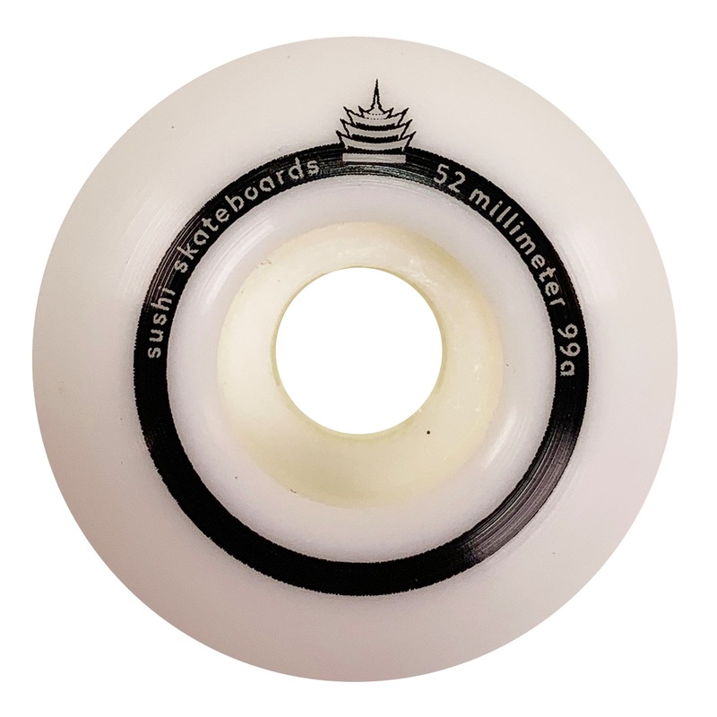 Sushi Wheels – 52mm – Pagoda Team V2 Wheels – White 52mm